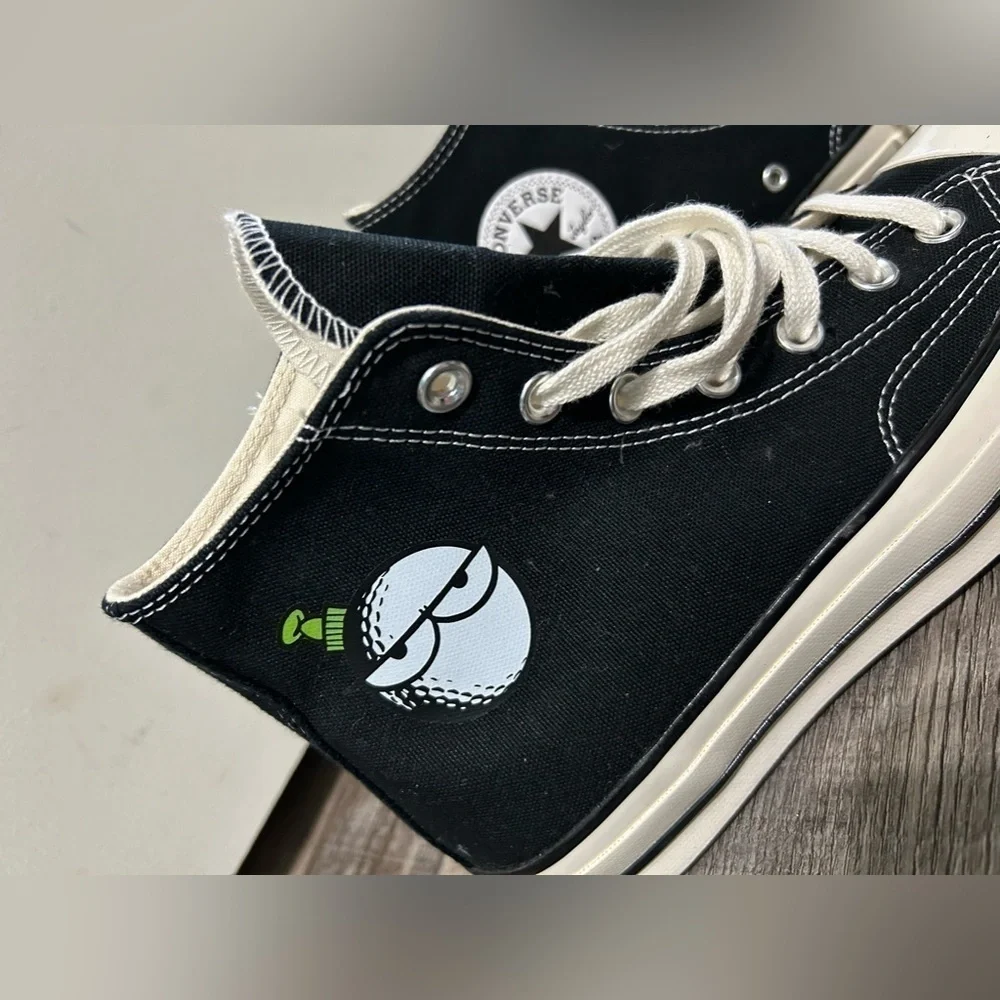 ⛳️ Top Golf Limited Edition Chuck Taylor Hi Top Converse Black & White